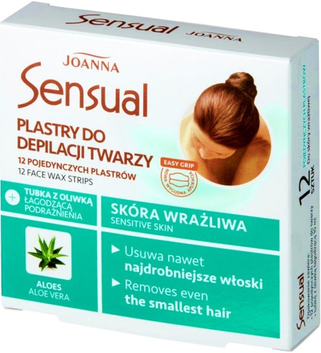 JOANNA Náplasti na depiláciu tváre pre citlivú pokožku