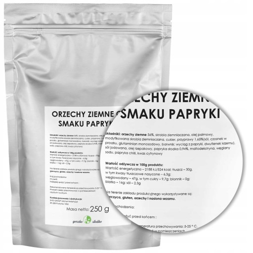 ARAŠIDY v škrupine s príchuťou papriky 250g