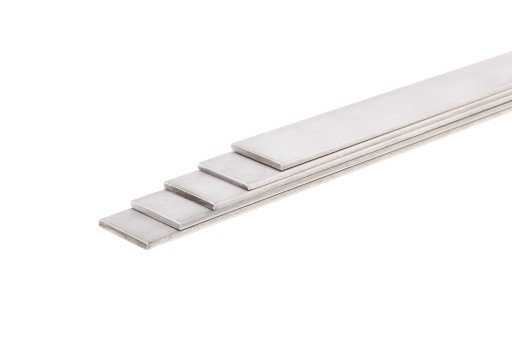Nerezová, kyselinovzdorná plochá tyč, rozmer 15x6mm 10 cm INOX / 1,4301
