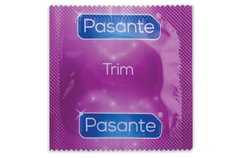 PASANTE TRIM priliehavé kondómy MEGA nasadené, 25 ks.