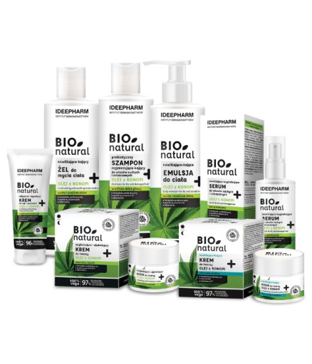 IDEEPHARM BIO PRÍRODNÝ hydratačný a ukľudňujúci KRÉM KONOPNÝ OLEJ DEN/NOC 50 ml
