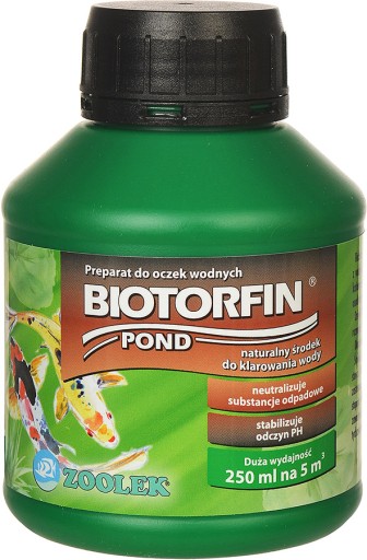 ZOOLEK Biotorfin Pond 250ml Čistí a prejasňuje pH