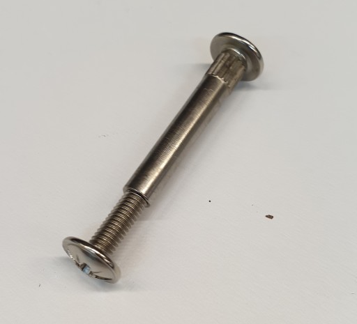 Spojovacia skrutka na dosku fi/5mm chróm 10 ks