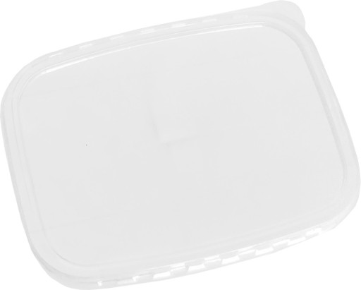 Obdĺžnikové veko na PP nádoby 125 - 500ml 107x80 100ks
