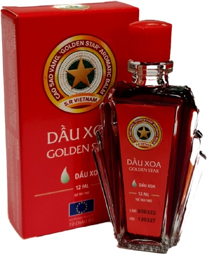 GOLDEN STAR EUKALYPTUSOVÝ OLEJ PROTI ZÁPALOVÝM BOLESŤOM SVALOV BOLESTI KĹBOV 12ml