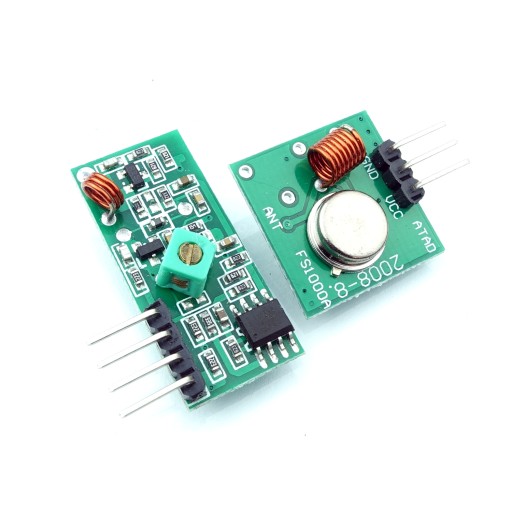 RF 433 MHz komunikačný modul vysielača a prijímača