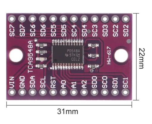 888 I2C multiplexer TCA9548A