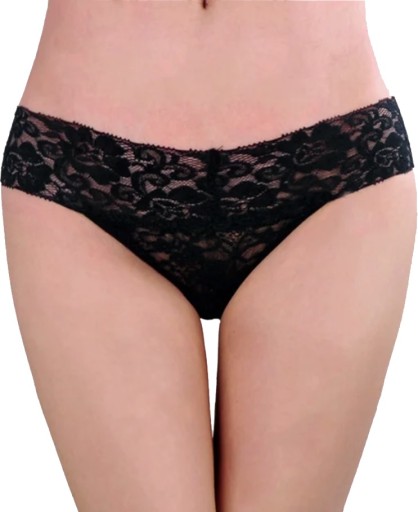 SEXY ČIERNA JEMNÁ ZMYSLNÁ ČIPKA DÁMSKE MYŠLIENKY XXL