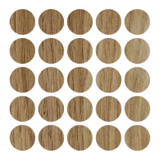 Koncovky na nábytok v dubovej farbe Fi 14 mm maskovanie DIY