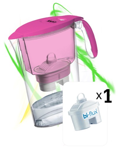 FILTRAČNÁ KONVIČKA NA VODU + 1x BI-FLUX LAICA ČÍRA NÁPLŇ 2,3L