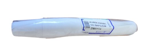 Opakovane použiteľné biele plastové poháre na nápoje, 100 ks.