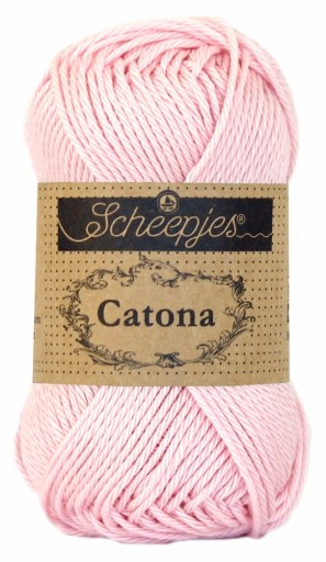 Priadza Scheepjes Catona 238 / 50 g - púdrová ružová