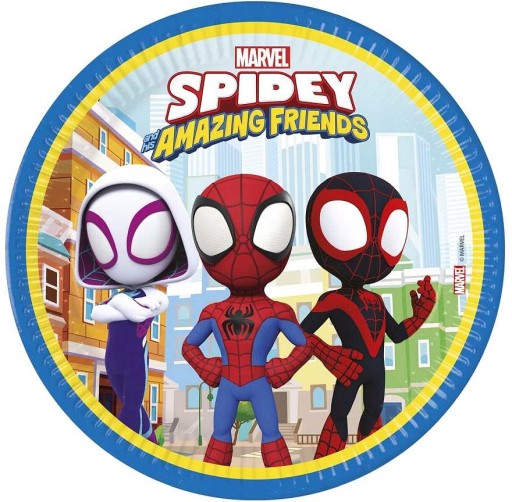 Spidey Spider-Man papierové taniere 8 ks.