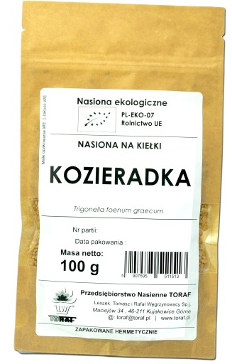 BIO senovka grécka bio semienka na klíčky 100g