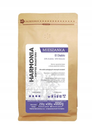 HARMONIA El Diablo 50% Robusta mletá káva 250g