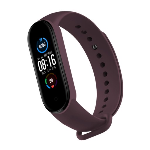 Remienok pre Xiaomi Mi Band 3/4 Silikónový náhradný remienok Burgundsko 29 FARIEB