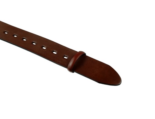 KOŽENÁ POUČKA NA OPASOK 3,5 CM ELEGANTNÁ HNEDÁ