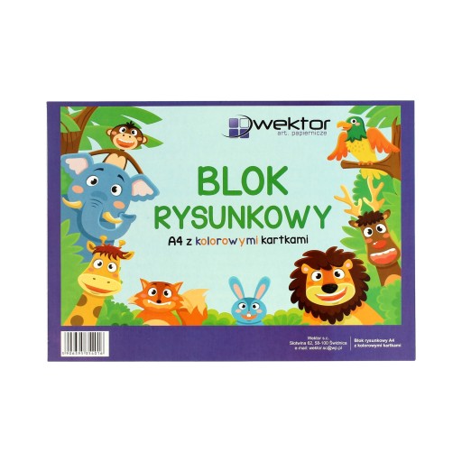 A4/20 kresliaci blok farebný Index