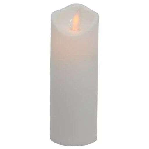 Úzka vložka na sviečku pohyblivá Flame White 5x15 cm Cortina C53