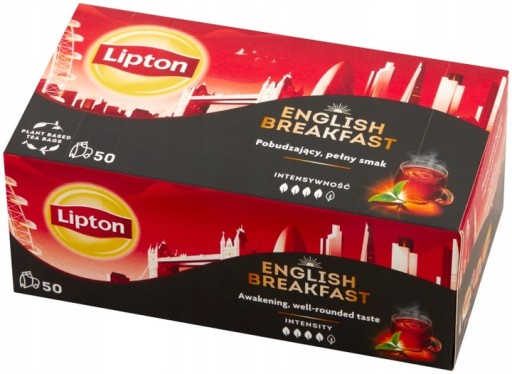 Lipton English Breakfast Čierny čaj 100 g 50 t