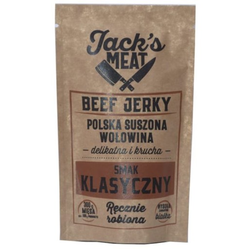 Jack's MEAT Classic Sušené hovädzie 104 kcal 30 g