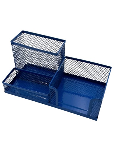 Pen&GO Organizér na pero na stôl sieťovaný box na náradie PG9058 C Modrý