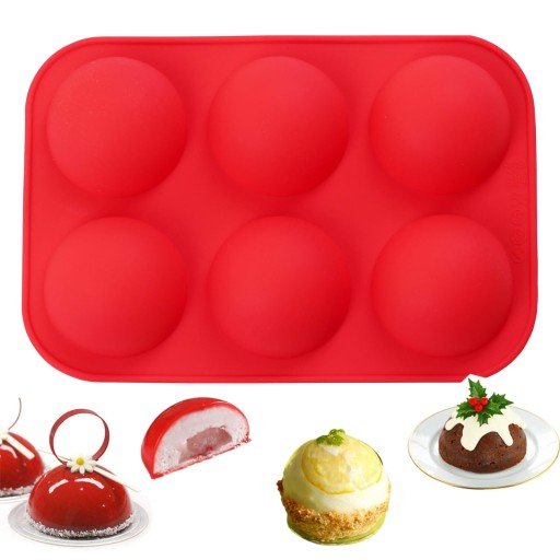 Forma, silikónová forma na pečenie na cupcaky, muffiny a polguľa