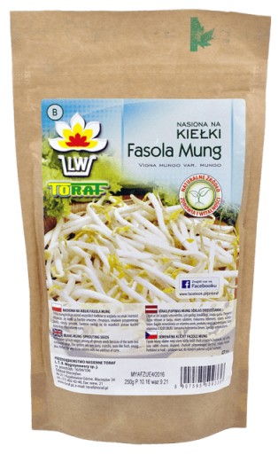 Klíčky fazule mungo - semená 250g