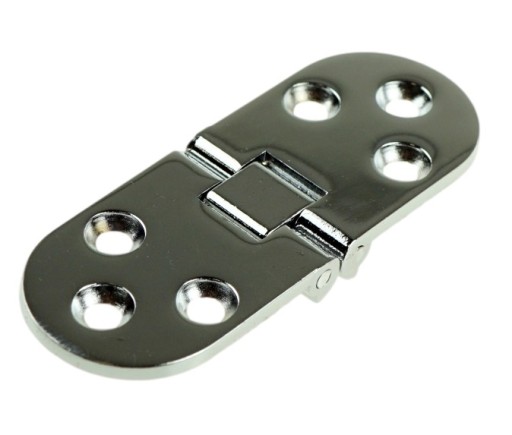 2X Strojový záves na stôl, sklopná doska, chróm, 80 x 30 mm