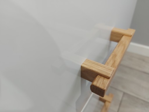 Nábytkové madlo zábradlia v tvare U, dĺžka 146mm, šírka 96mm