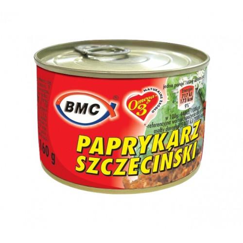 BMC Paprykarz Szczeciński 160g vrchná etiketa
