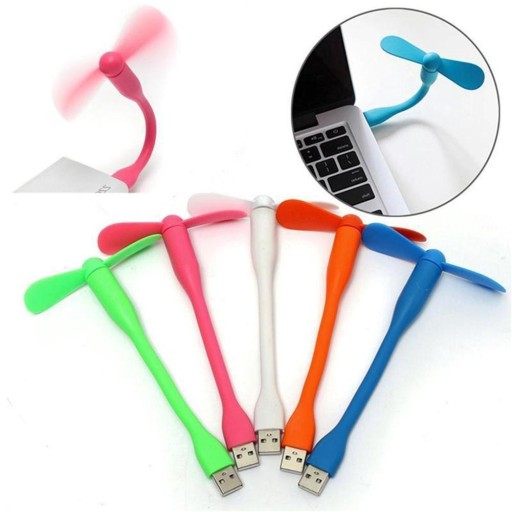USB VENTILÁTOR SILIKÓNOVÝ VENTILÁTOR PRE LAPTOP, TELEFÓN, POČÍTAČ POWERBANK