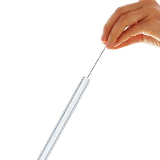 SLAMKY, NÁPOJOVÉ TRUBKY S ČISTIČOM, SKLO, 20 cm, 5 KUS. EKOLOGICKÝ