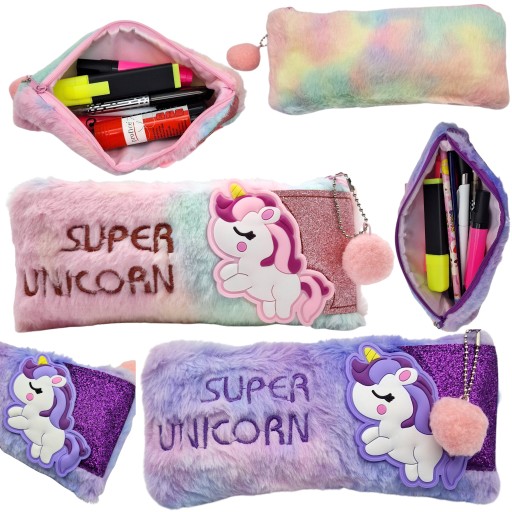 Školské puzdro na ceruzku Pouzdro Kozmetická taška Super Unicorn