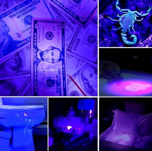Baterka LED detektor Tester UV diód čierna BANKOVKA KLÍMA Jantárová Moč