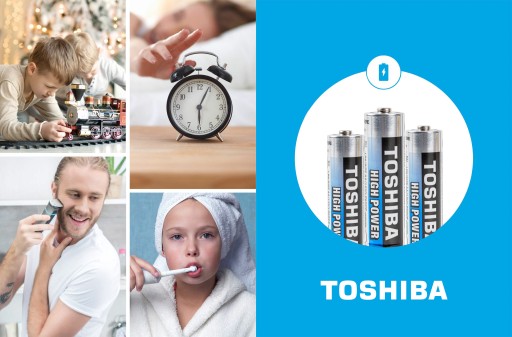 Alkalické batérie AA LR6 12 ks TOSHIBA 1,5V HIGH POWER +45%