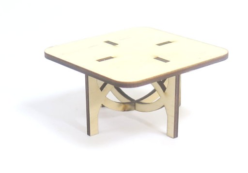 MINIAtúrny STOL PREglejkový STôL 42x80x80mm DQ15