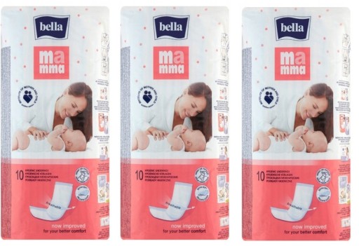 BELLA MAMMA NASÁVACIE VLOŽKY PôRODNÉ 3x 10 3 BAL