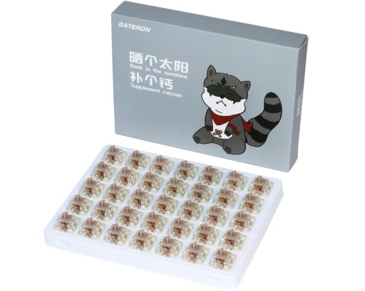 Predmazaný spínač Gateron Baby Raccoon Switch - 1 ks.