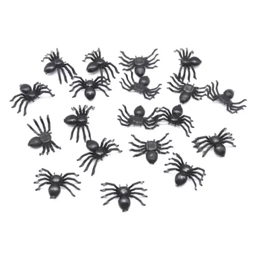 SPIDER SPIDERS BLACK SPIDERS 10 KS HALLOWEEN
