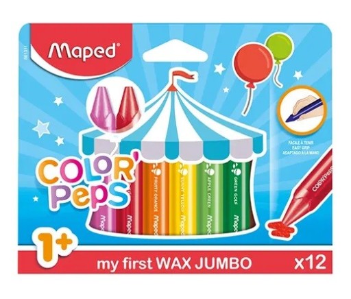 Prvé pastelky pre ročné dieťa Maped 12k 1+
