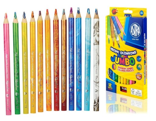 CERUŽKOVÉ PASTIELKY RAINBOW JUMBO 12K MAGIC ASTRA