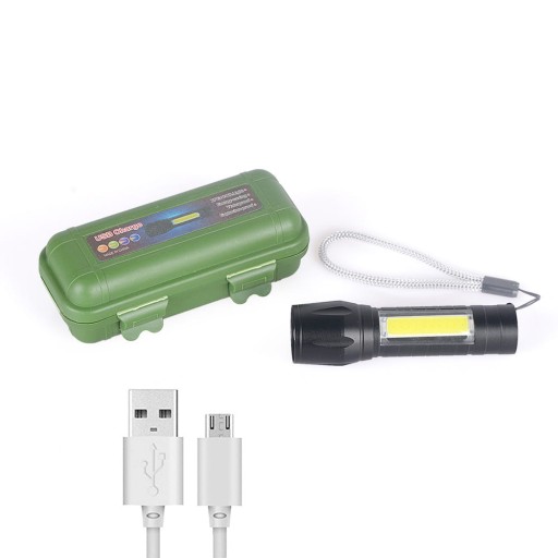 MINI CREE COB USB TAKTICKÉ VRECKOVÉ SVETLO