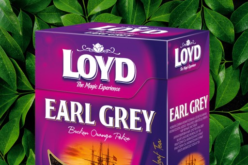 Prémiový čierny čaj Earl Grey kvalitné lístky 100g LOYD