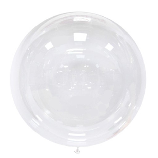 VEĽKÁ TRANSPARENTNÁ BALÓNOVÁ GUĽA BOBO VELKÁ 91CM