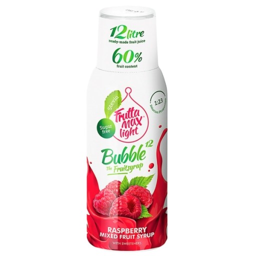 Sirup do Soda FruttaMax karbonizátor: MALINA LIGHT 500 ml na 12 l