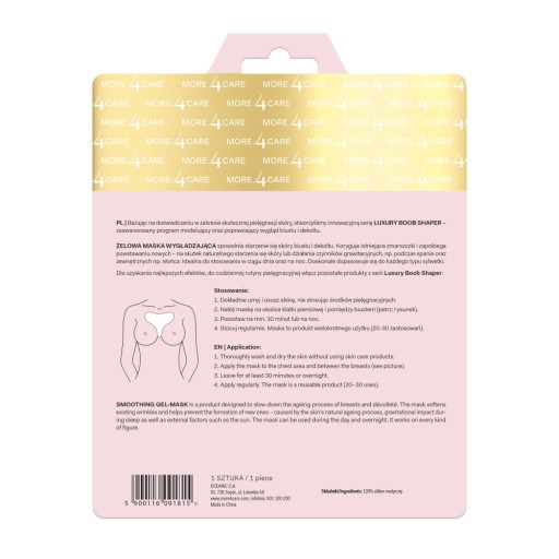 Viac4Care Luxury Boob Shaper Smoothing Gel Mask 1 ks