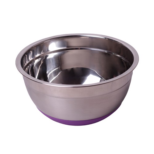 Miska 18cm, nerezová, SILIKÓNOVÉ DNO