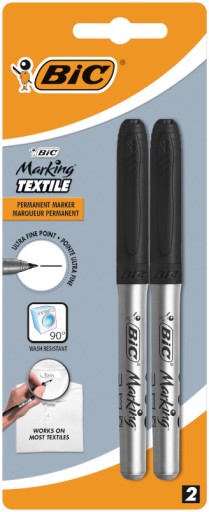 BIC ZNAČOVAČ NA OBLEČENIE TEXTILNÉ PRAŤANÉ 0,9MM X2