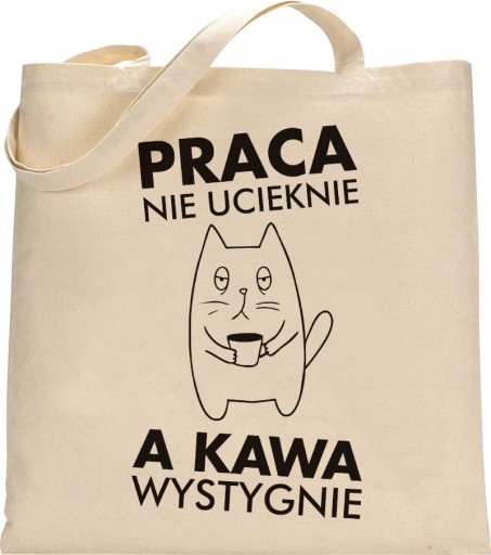 EKO NÁKUPNÁ TAŠKA SHOPPER S Vtipnými Šnúrkami, HRUBÁ BAVLNA - RW13